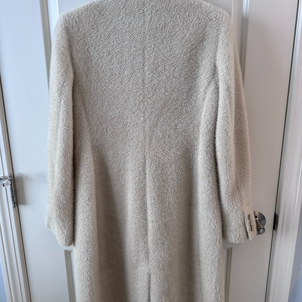 LOFT Textured Cream Overcoat - Picture 3 of 4